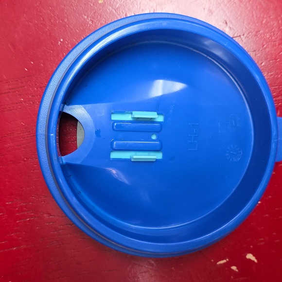 Bubba 32oz Handled Water Bottle BPA FREE EUC Blue leaves pattern - Picture 6 of 7